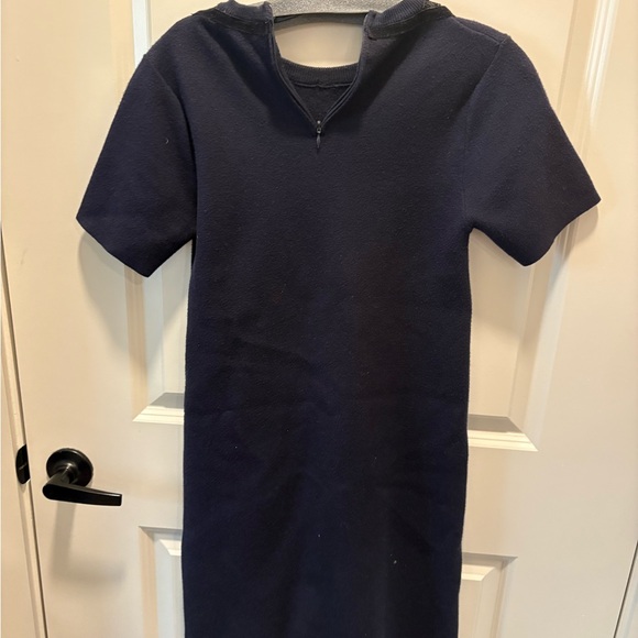 Zara Knit Navy Mini Dress - Picture 2 of 3